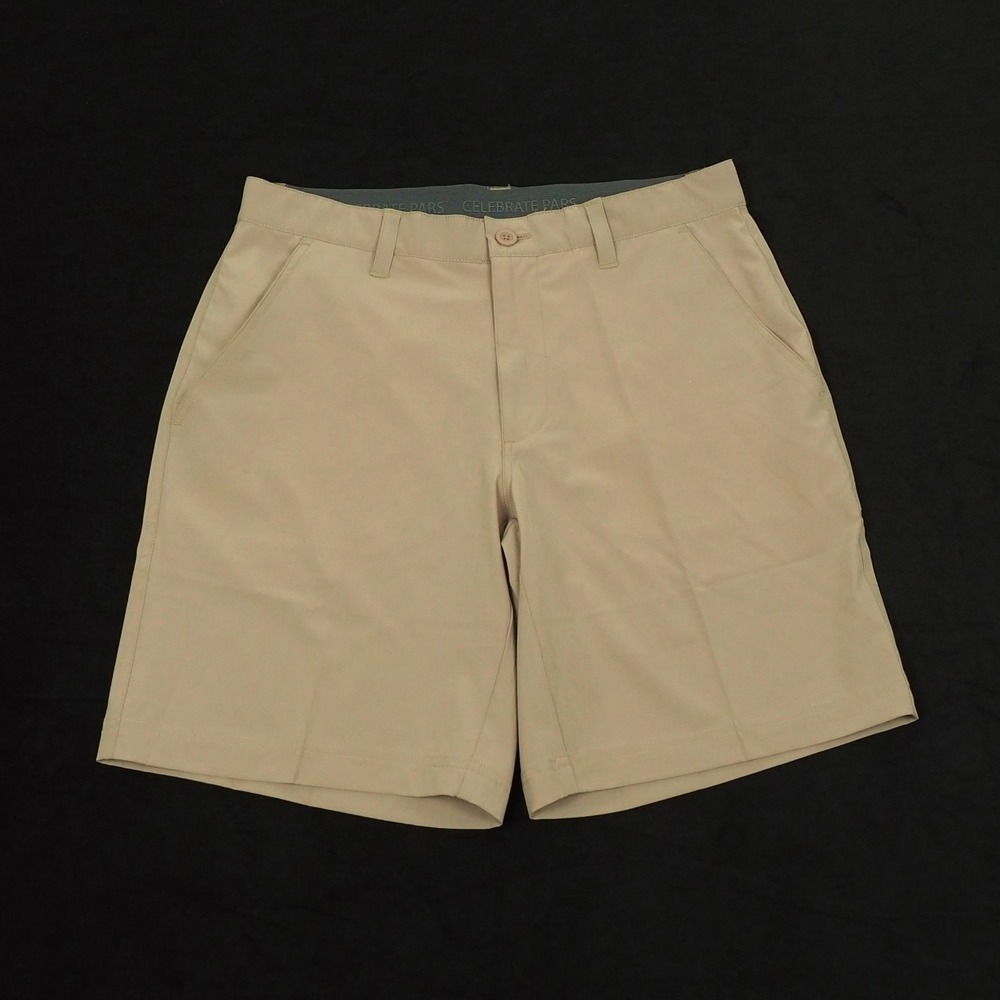 New Swannies Sully Golf Chino Shorts Mens 32 Khaki Brown Repreve Performance